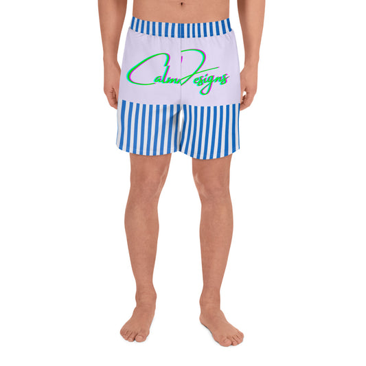 Stripes, Calmness Designs,  Men's Recycled Athletic Shorts