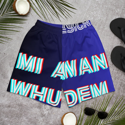 Mi AGWAN WHUL-DEM, Stars, Calmness Designs,   Men's Recycled Athletic Shorts