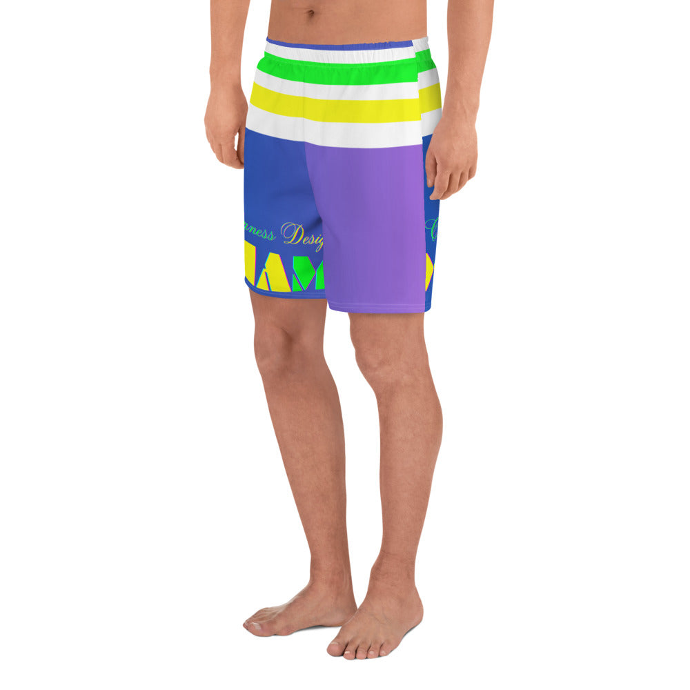 Calmness Designs, MIAMI,  Men's Recycled Athletic Shorts