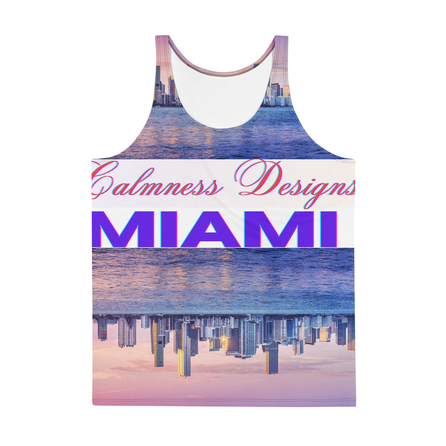 Calmness Designs, Miami,  Unisex Tank Top