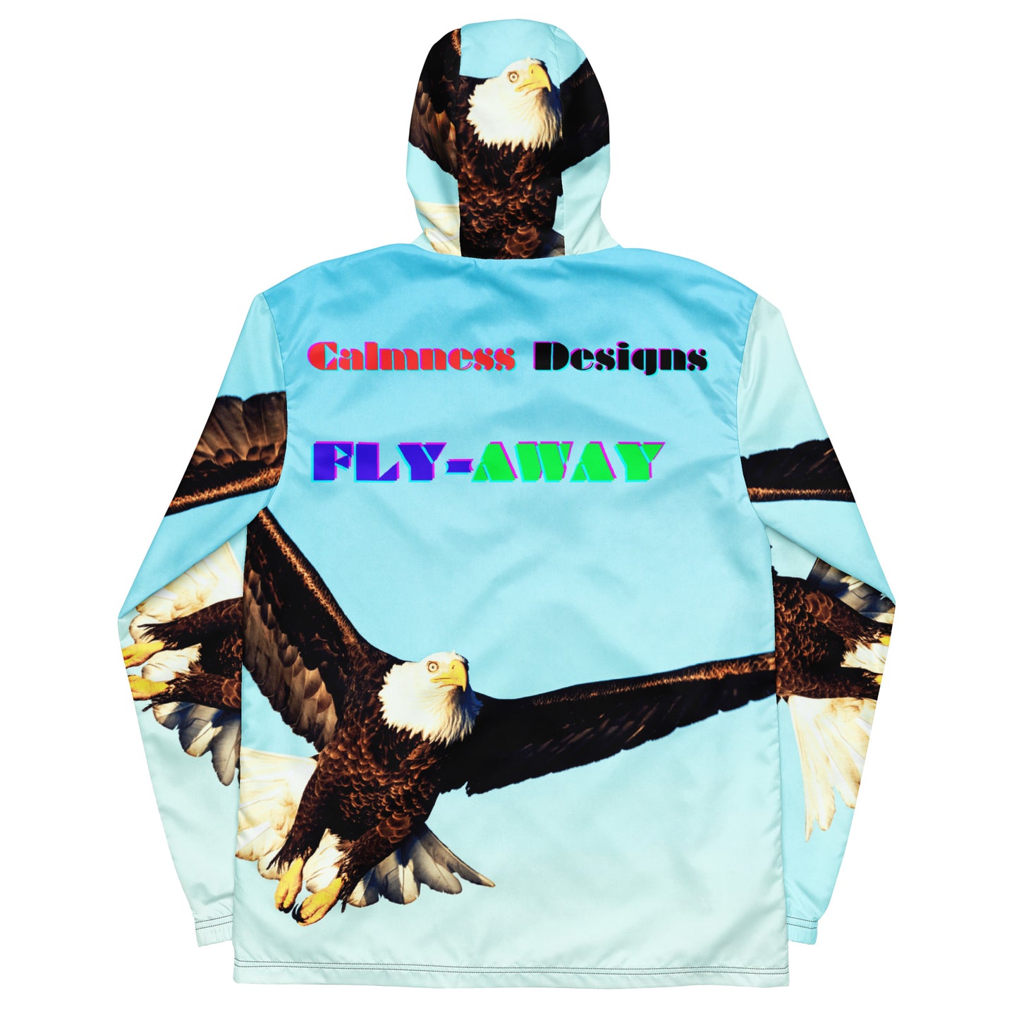 Calmness Designs, Bald Head, FLY-AWAY, PLAYER  66 Men’s windbreaker