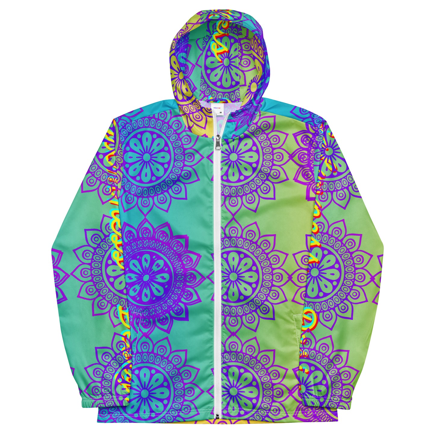 Luxury Mandala Designs, CALMNESS DESIGNS,  Creative Designer's,  Men’s windbreaker