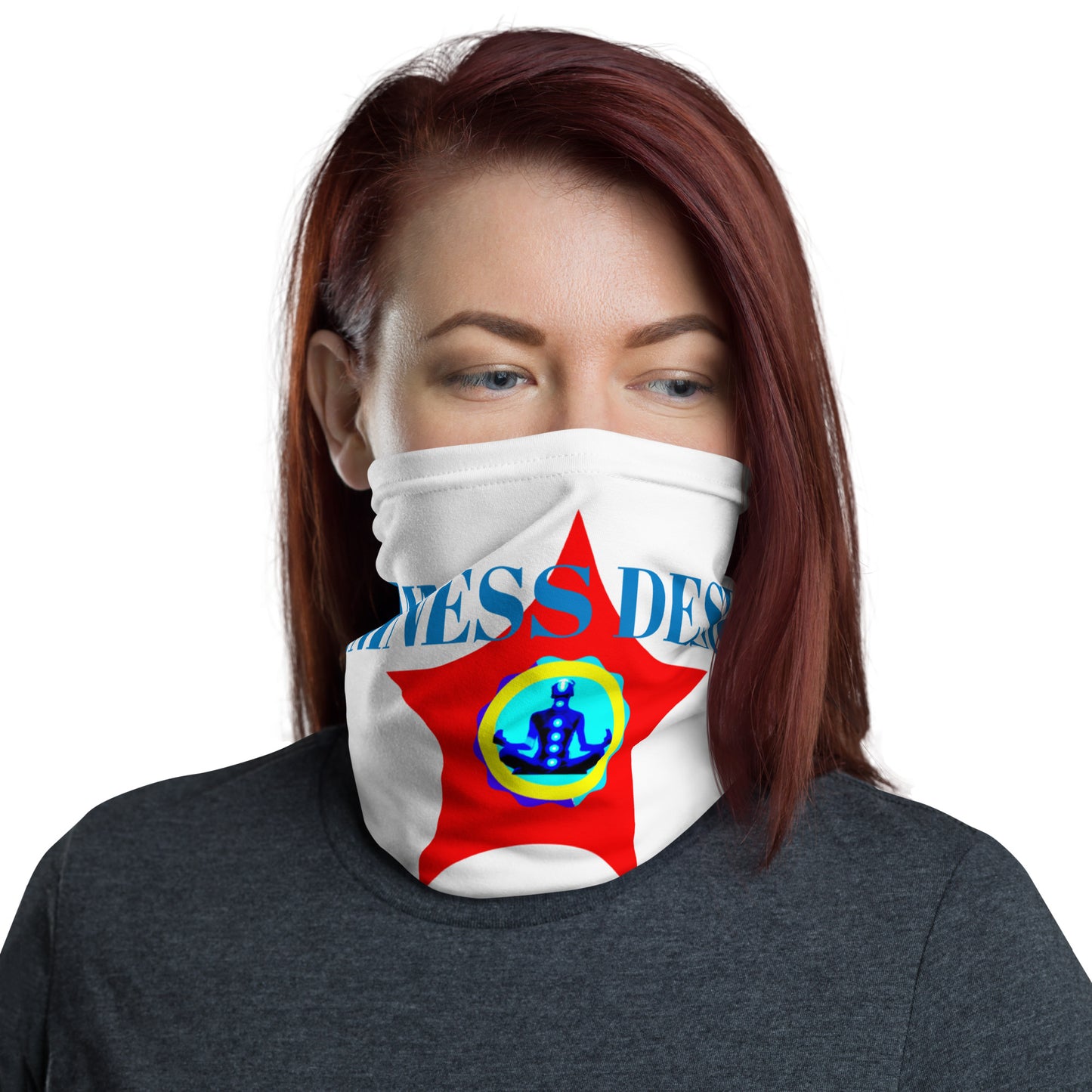 STAR-Logo CALMNESS DESIGNS,  Creative Designs,  Neck Gaiter