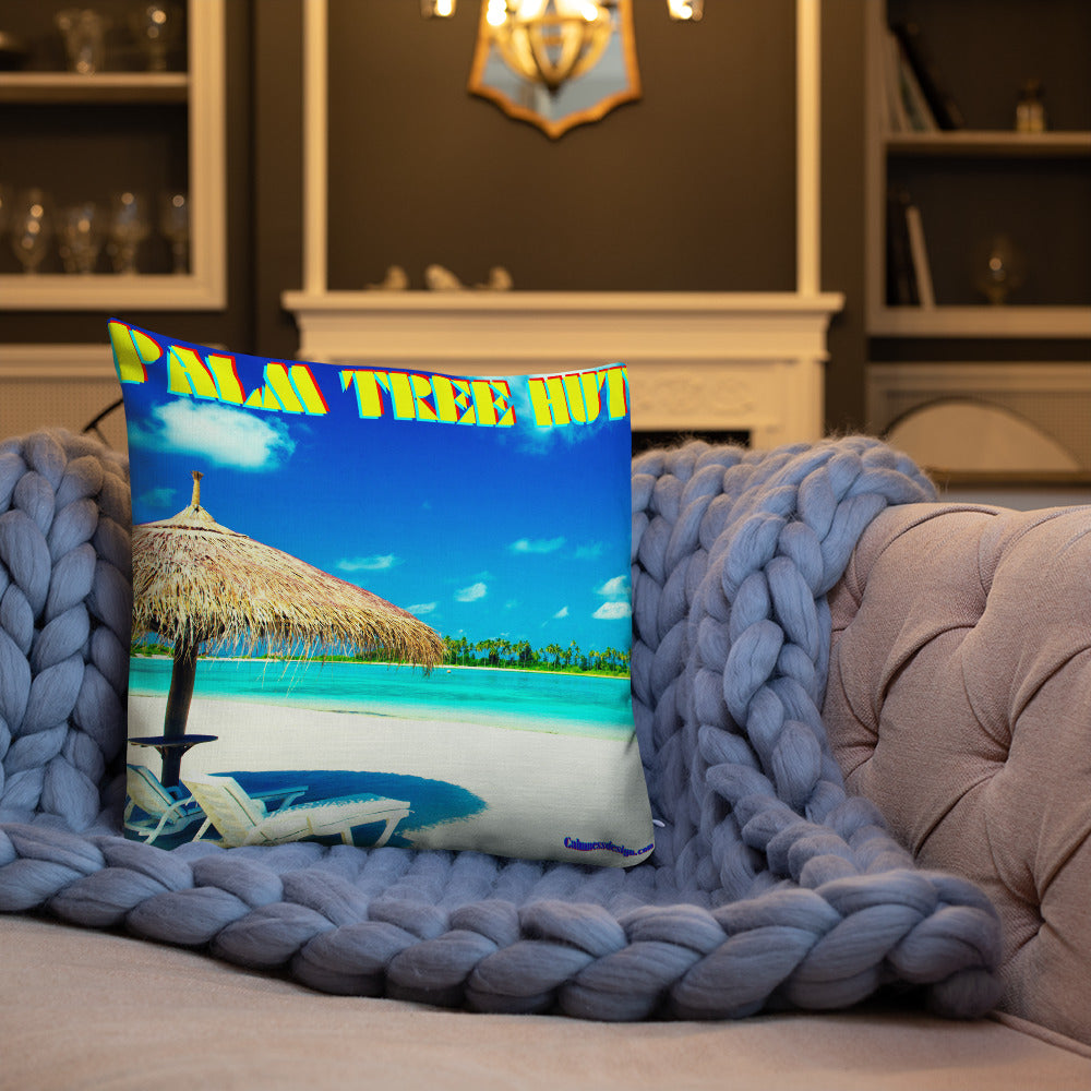 PALM TREE HUT  Premium Pillow