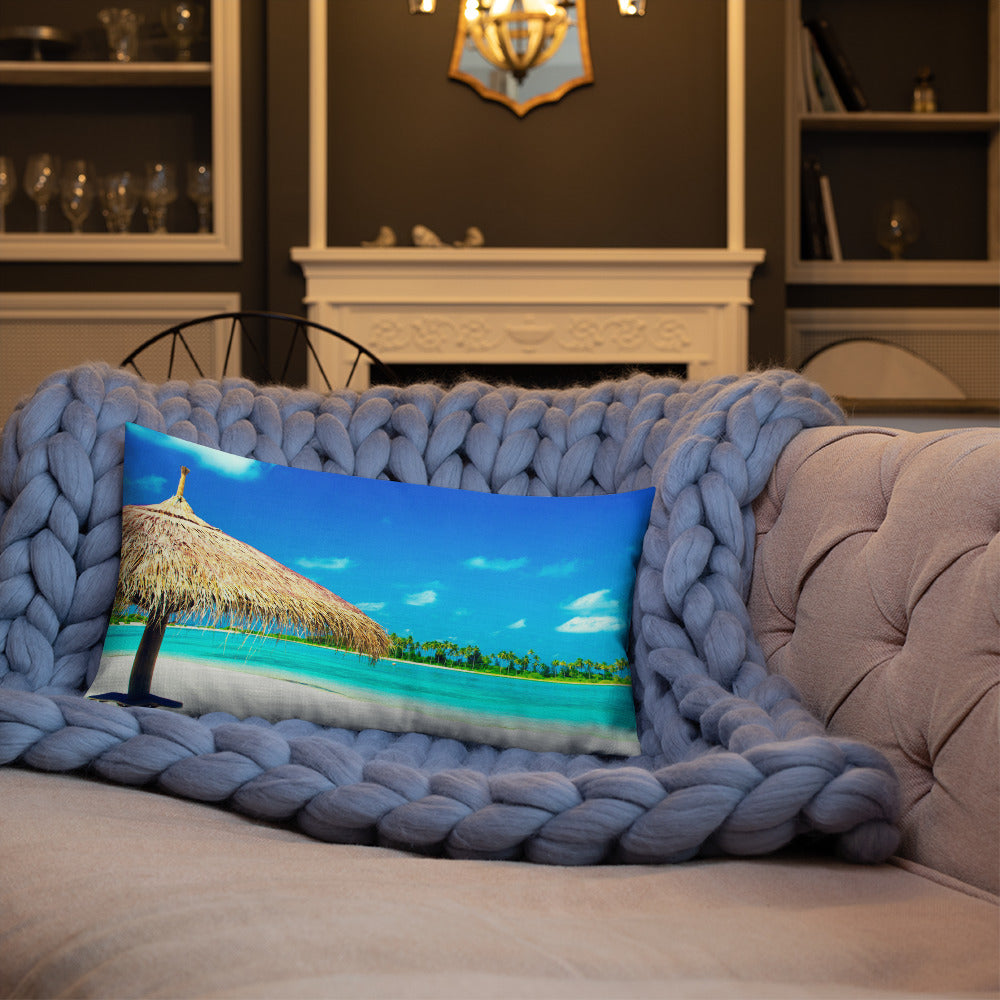 PALM TREE HUT  Premium Pillow