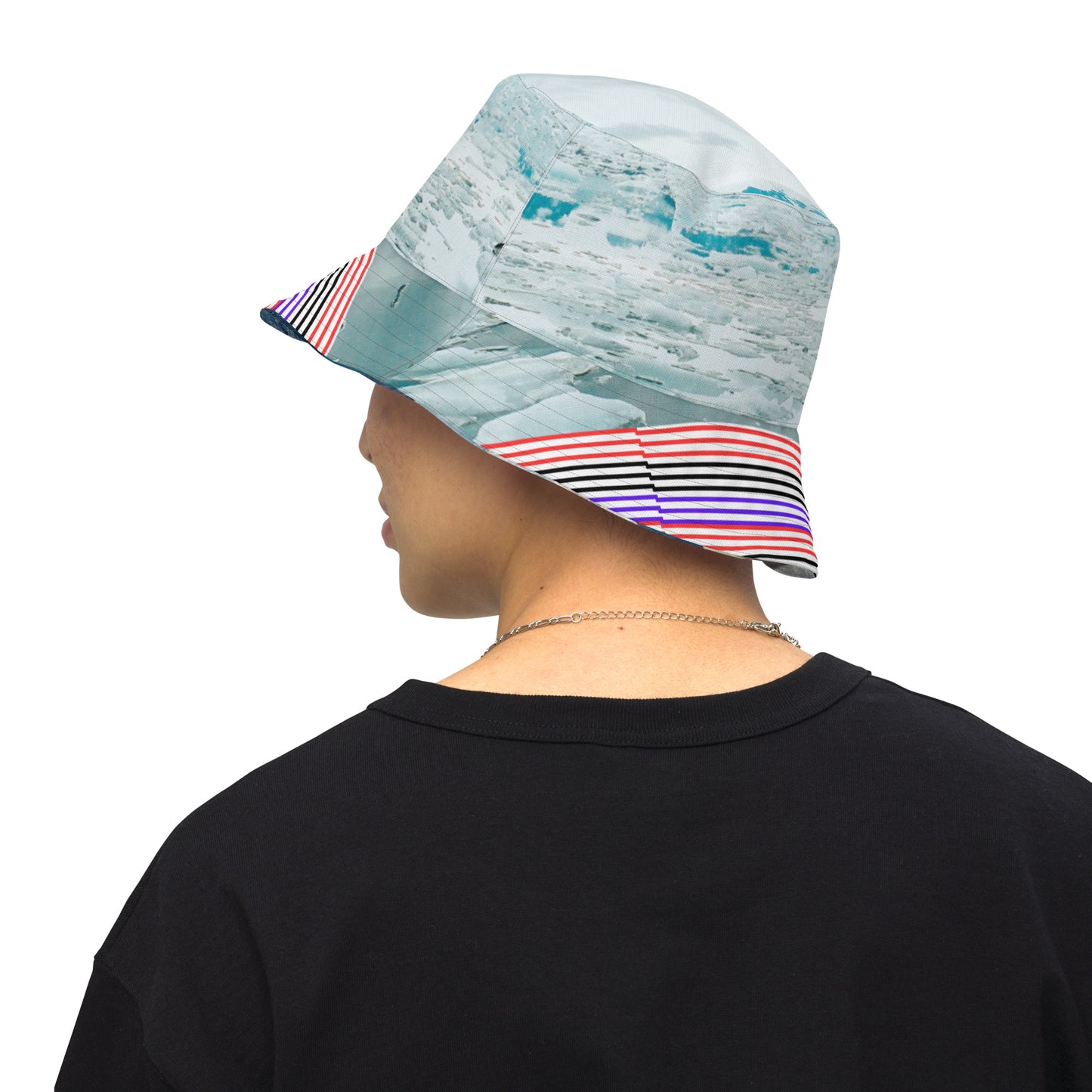 Polar Bear on an Iceberg,   Reversible bucket hat