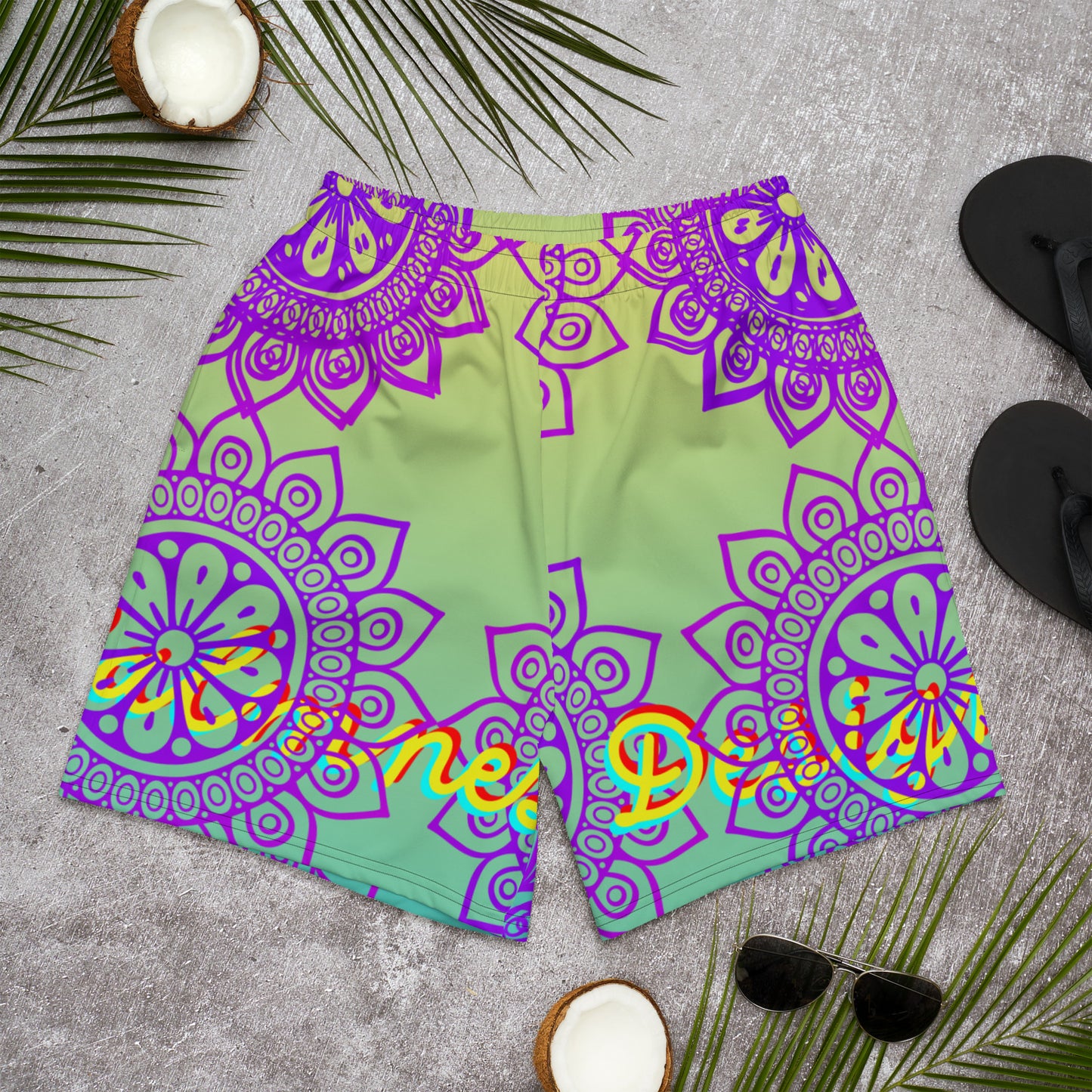 Luxury Mandala Designs, CALMNESS DESIGNS,  Creative Designer's,  All-Over Print Unisex Athletic Long Shorts