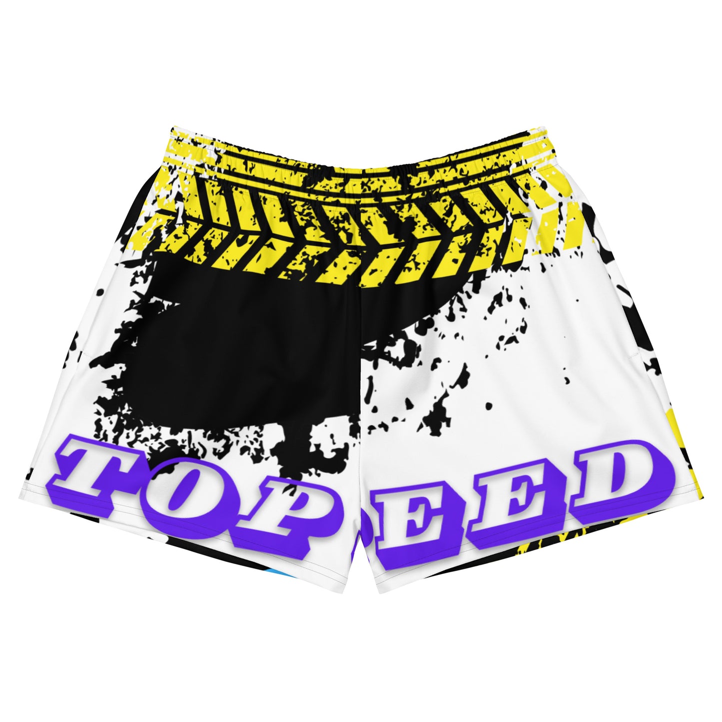 Car Tire Track, Top Speed, Calmnessdesign.COM,  All-Over Print Unisex Athletic Shorts