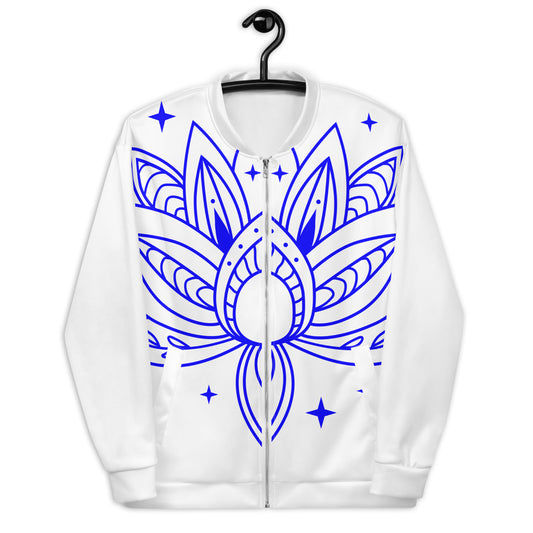 Symbol of Lotus Flower, Calmness Designs,   Unisex Bomber Jacket