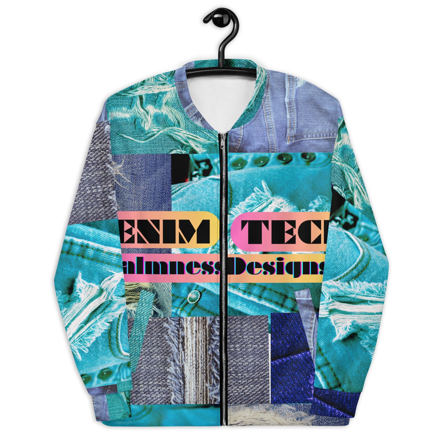 Denim Tech, Calmness Designs,  Unisex Bomber Jacket