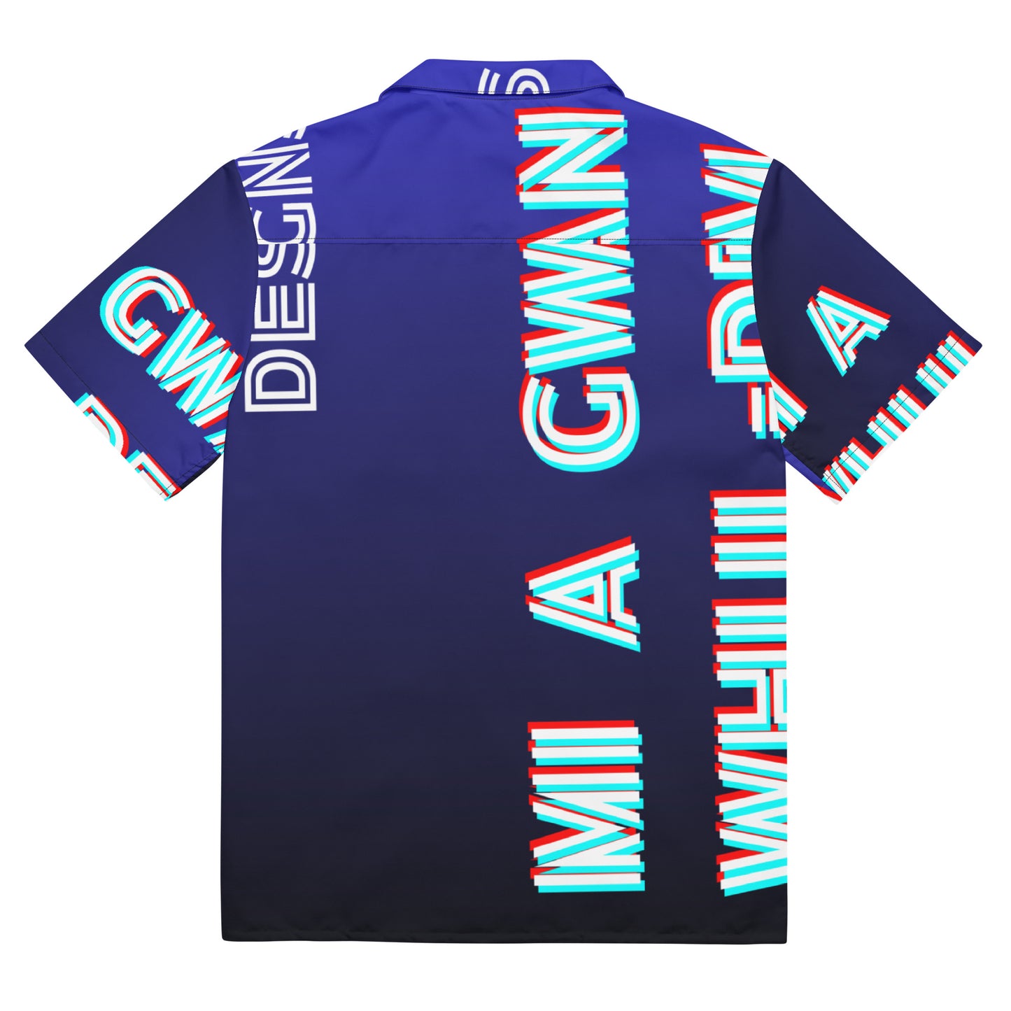 Mi AGWAN WHUL-DEM, Stars, Calmness Designs,   Unisex button shirt