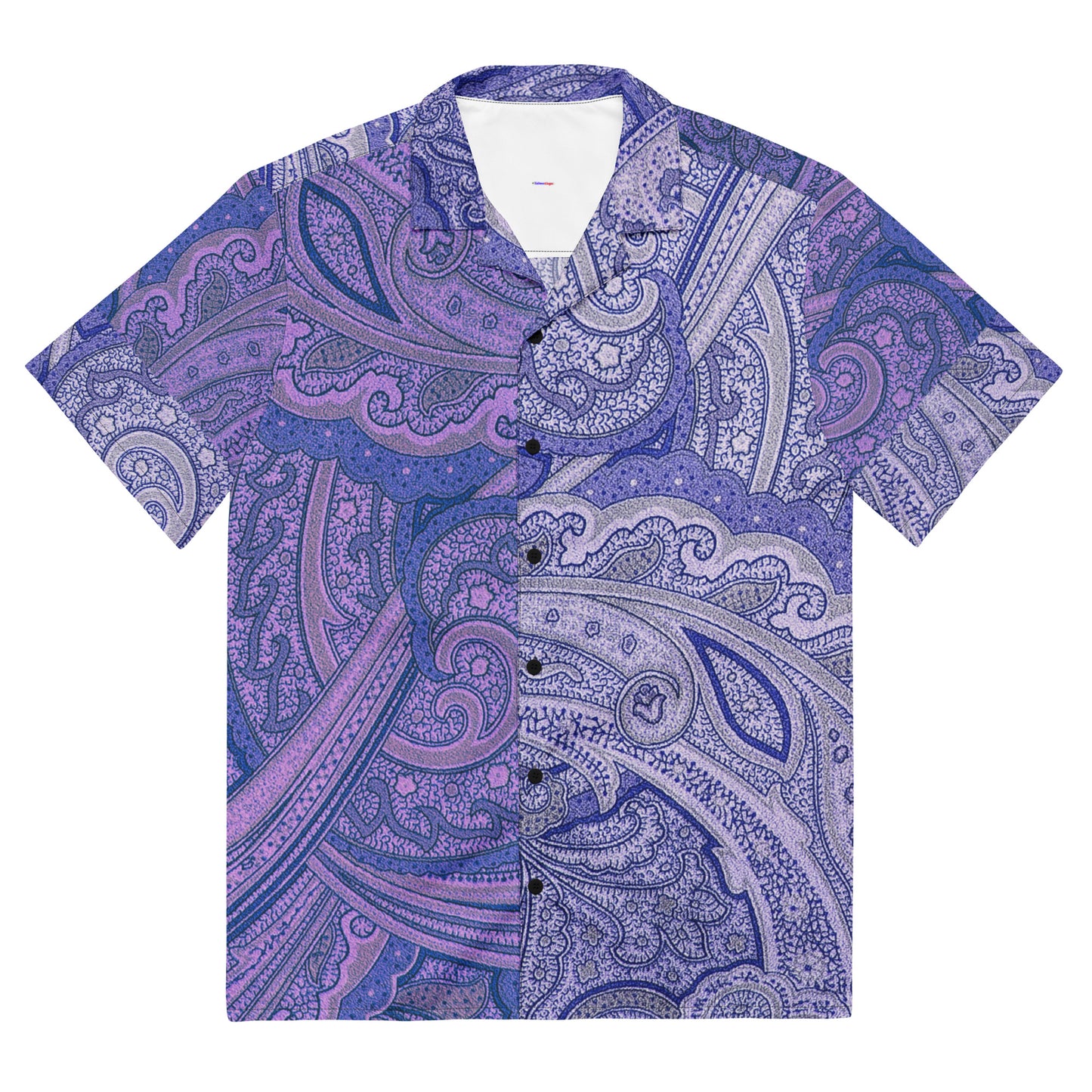 Purple Paisley, Creative Designs, Calmness Designs,   Unisex button shirt