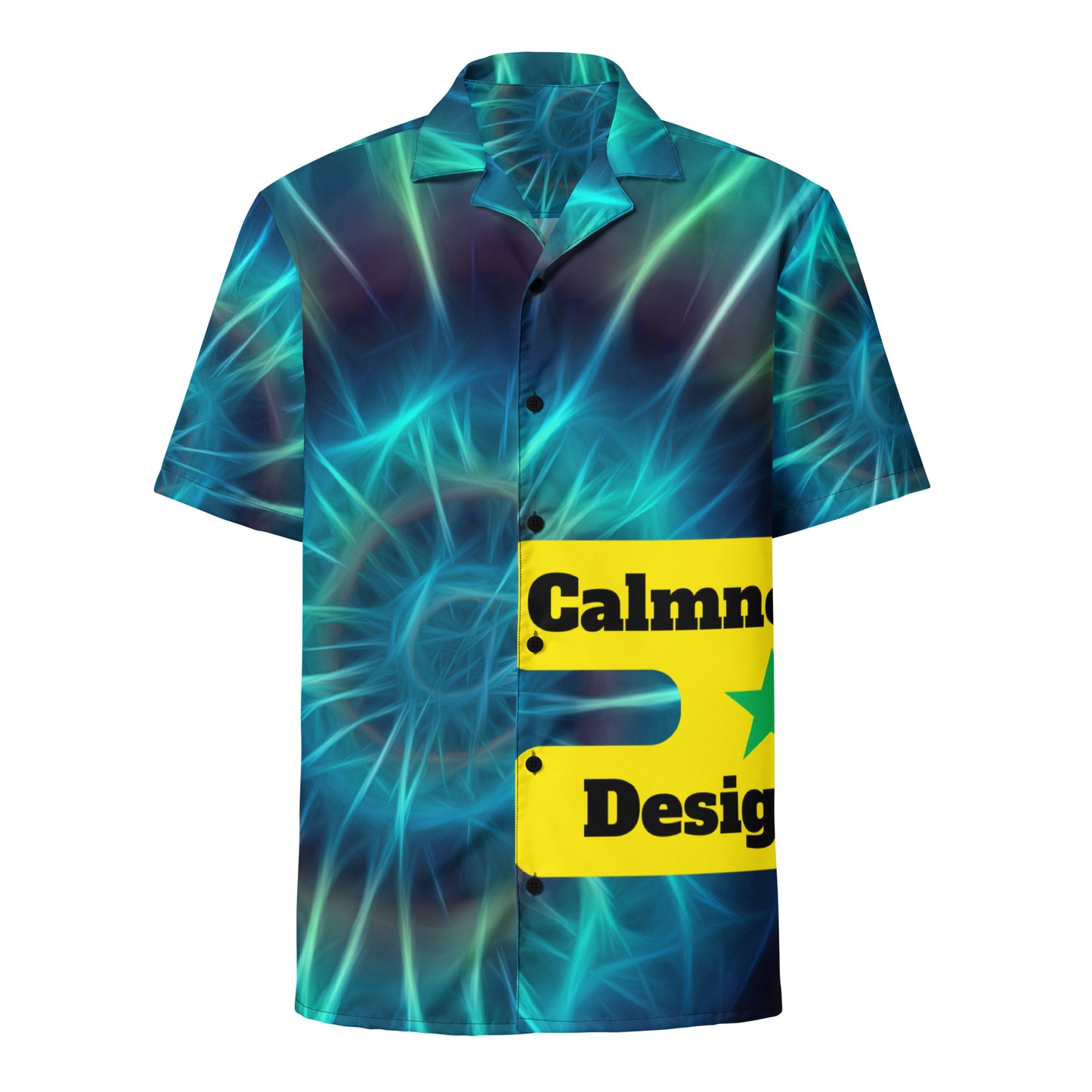 Spiral Fibonacci Pattern,  Creative Designs, Calmness Designs,  Unisex button shirt