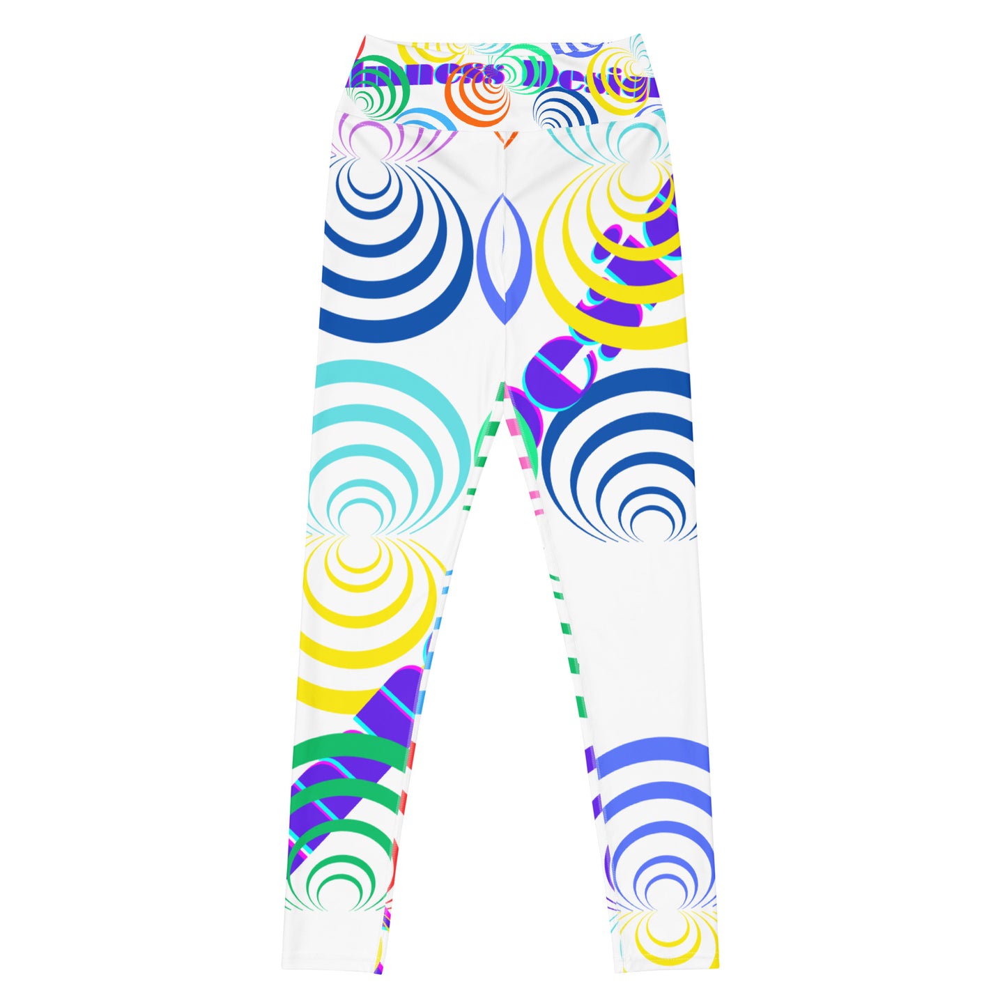 Round Circle Lines, Calmness Designs,  Yoga Leggings