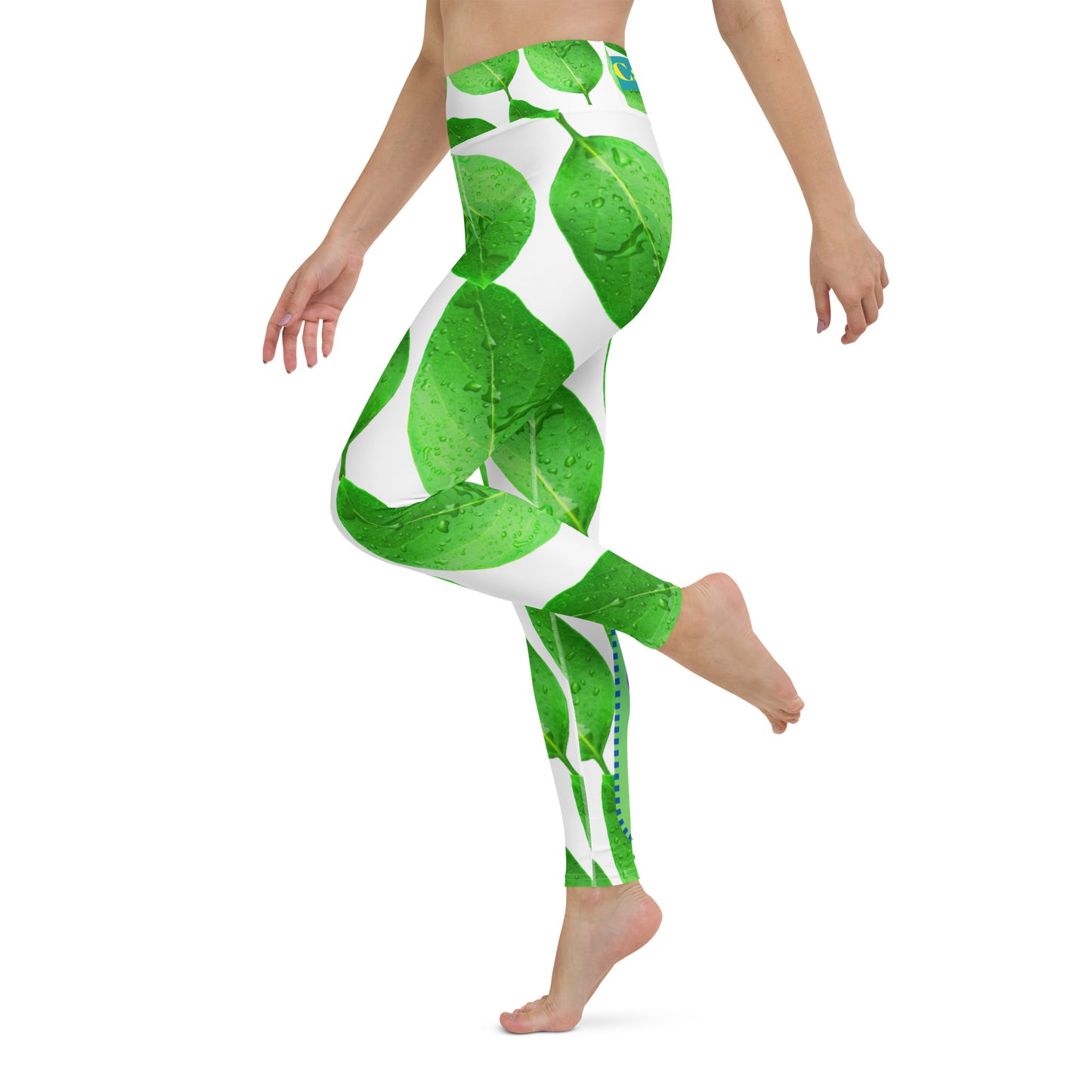 Wet Lemon Leah, Calmness Designs,  Yoga Leggings