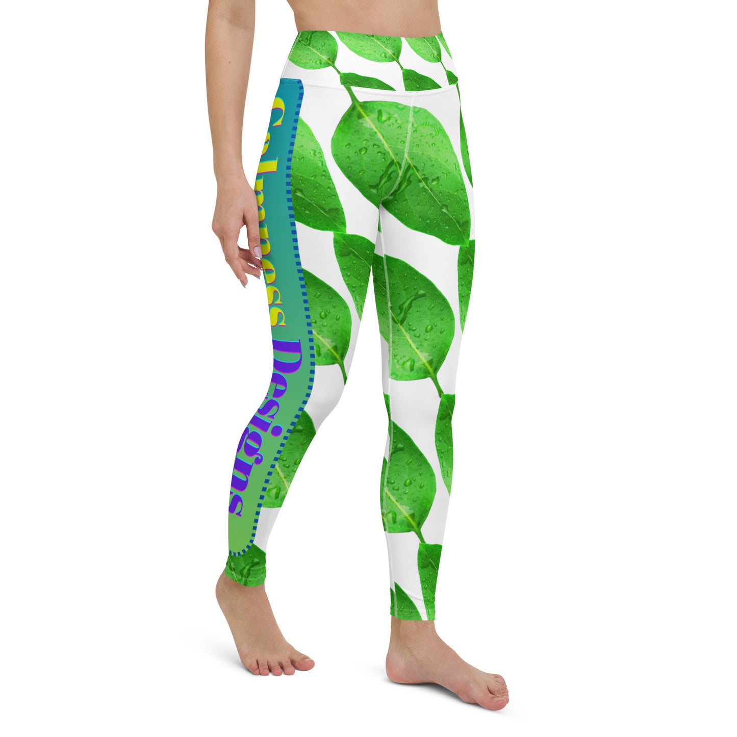 Wet Lemon Leah, Calmness Designs,  Yoga Leggings