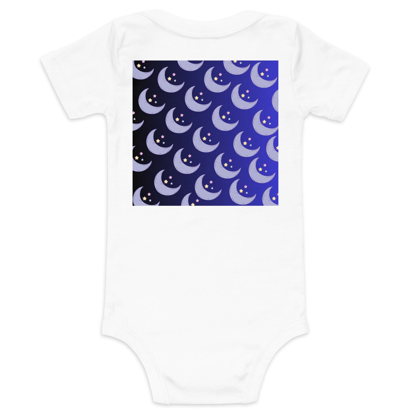 Baby Moon and Stars,  CALMNESS DESIGNS,  Creative Designer's, Baby short sleeve one piece