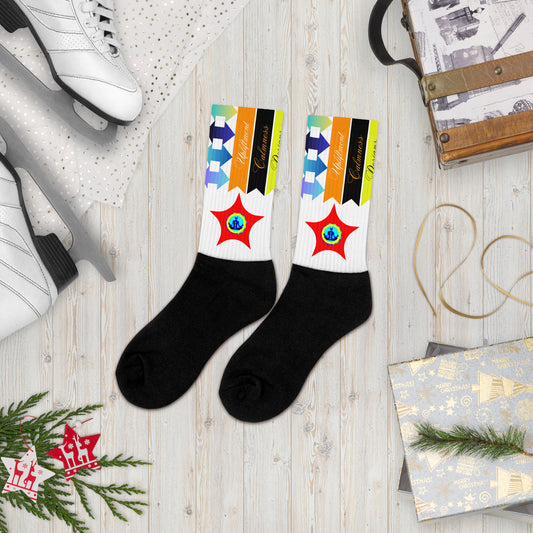 Upliftment, Double Head Arrow, Arrow, Calmness Designs, Creative Designs,  Socks