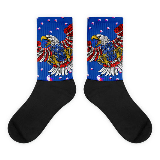 United States Of America, Independence day and Country Theme Vector, Bald-Head Eagle,  Socks