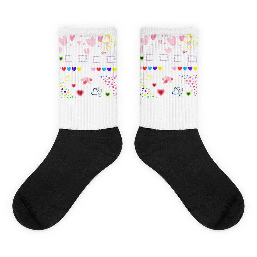 Love Hearts and Balloons,  Socks