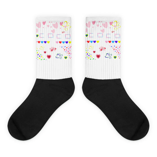 Love Hearts and Balloons,  Socks