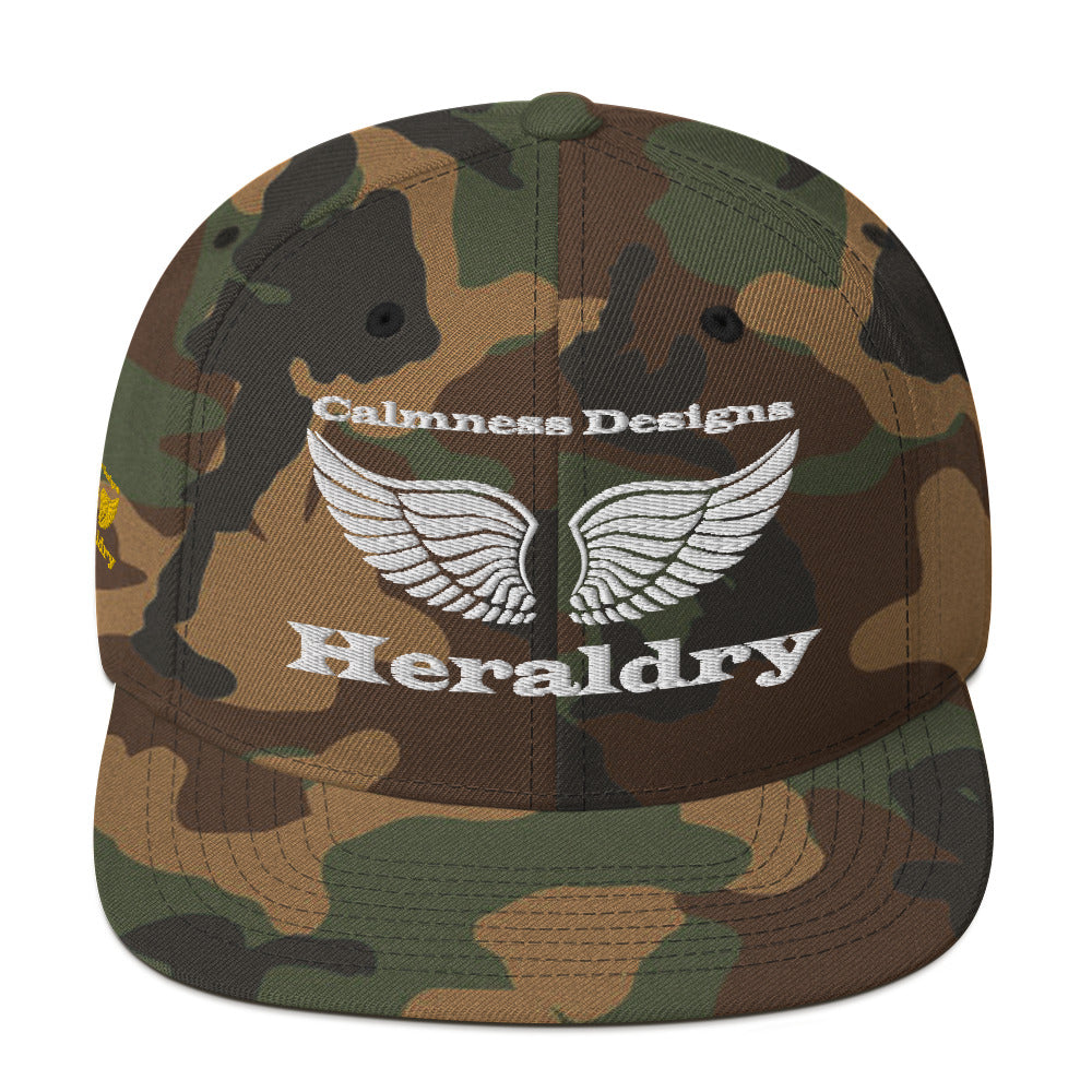 Wings for Heraldry,  CALMNESS DESIGNS,  Creative Designer's,  Snapback Hat