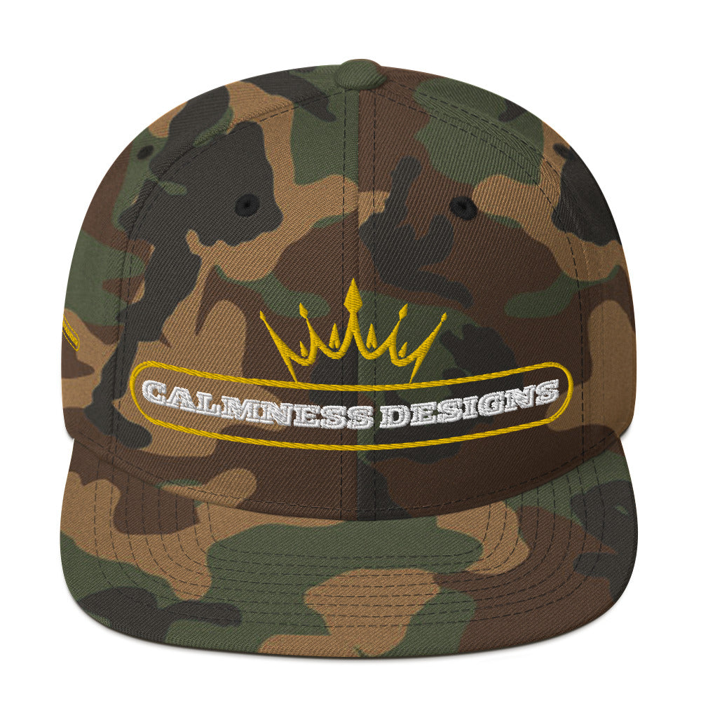 Text Frame, CALMNESS DESIGNS,  Creative Designer's, Snapback Hat