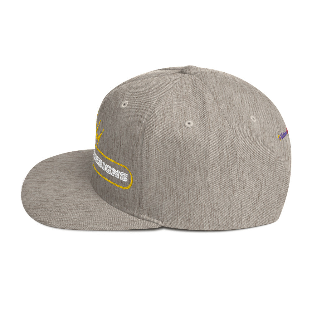 Text Frame, CALMNESS DESIGNS,  Creative Designer's, Snapback Hat