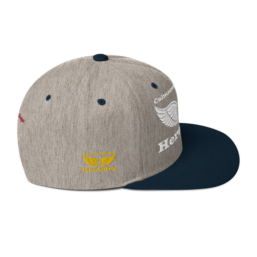 Wings for Heraldry,  CALMNESS DESIGNS,  Creative Designer's,  Snapback Hat