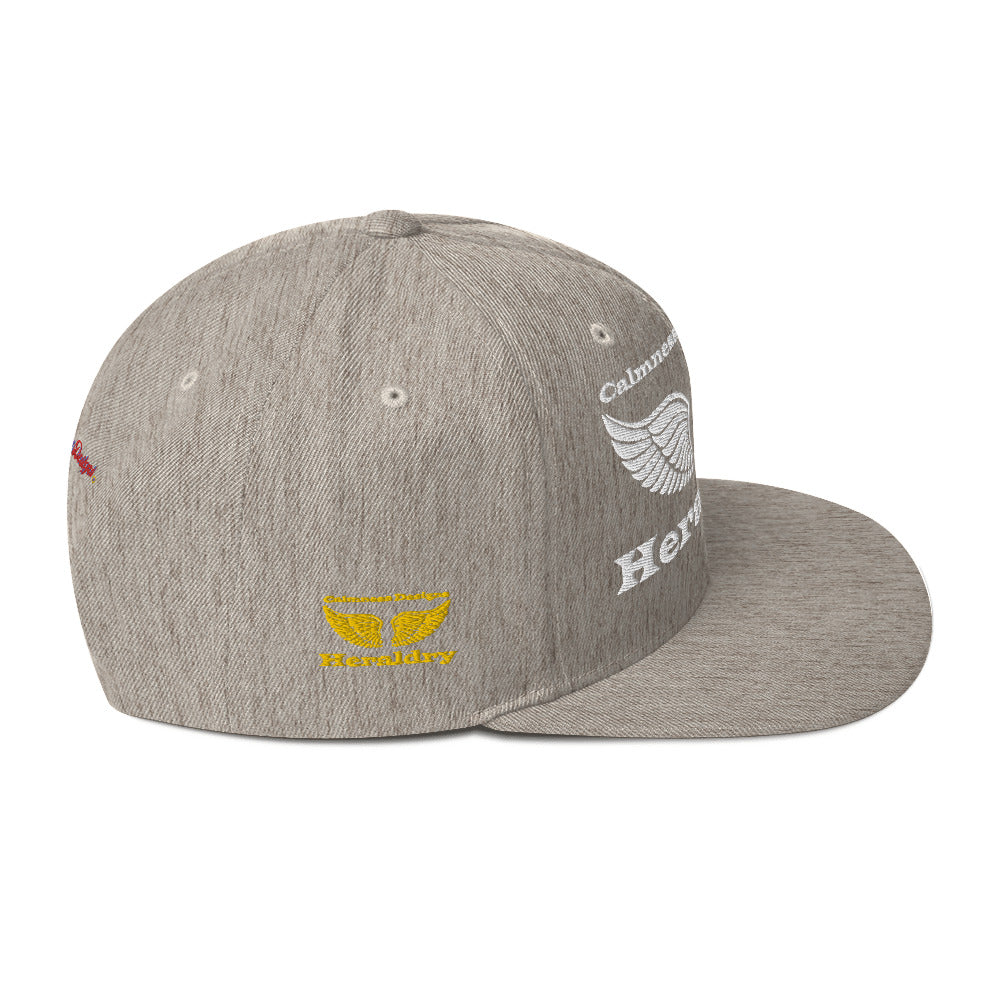 Wings for Heraldry,  CALMNESS DESIGNS,  Creative Designer's,  Snapback Hat