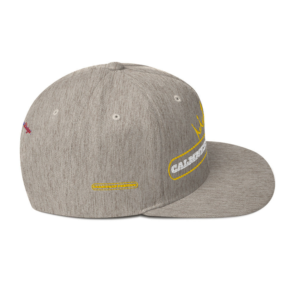 Text Frame, CALMNESS DESIGNS,  Creative Designer's, Snapback Hat