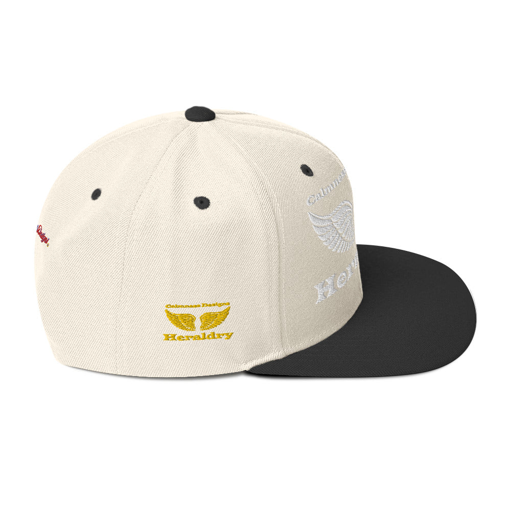 Wings for Heraldry,  CALMNESS DESIGNS,  Creative Designer's,  Snapback Hat