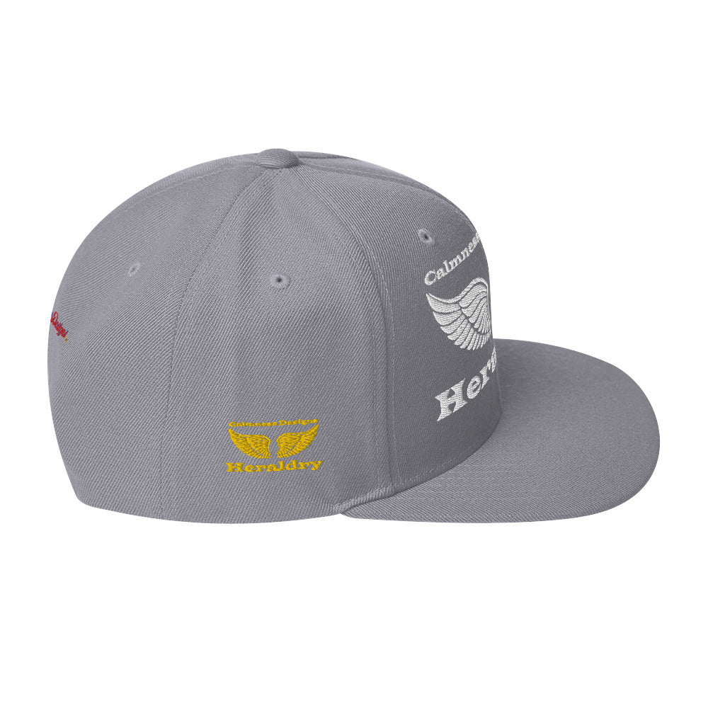 Wings for Heraldry,  CALMNESS DESIGNS,  Creative Designer's,  Snapback Hat