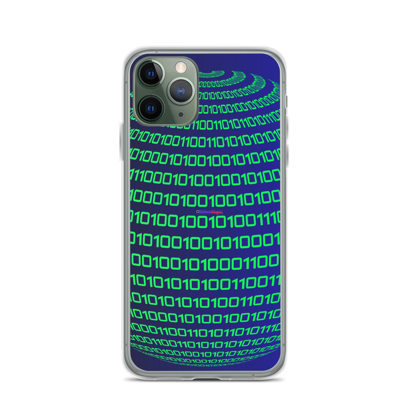 Sphere Binary Code ICON, Ones and Zeros, CALMNESS DESIGNS,  Creative Designer's,  Clear Case for iPhone®