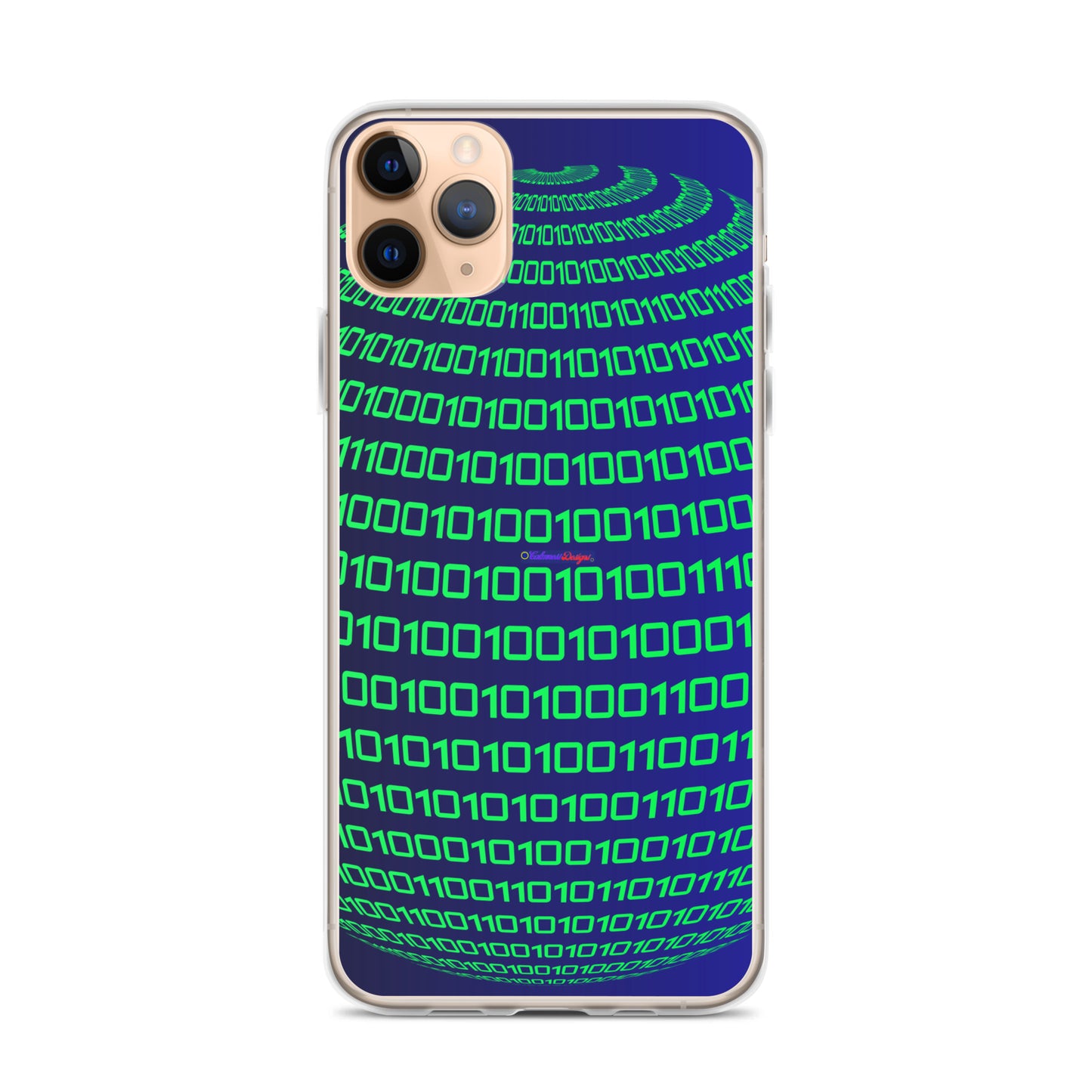 Sphere Binary Code ICON, Ones and Zeros, CALMNESS DESIGNS,  Creative Designer's,  Clear Case for iPhone®