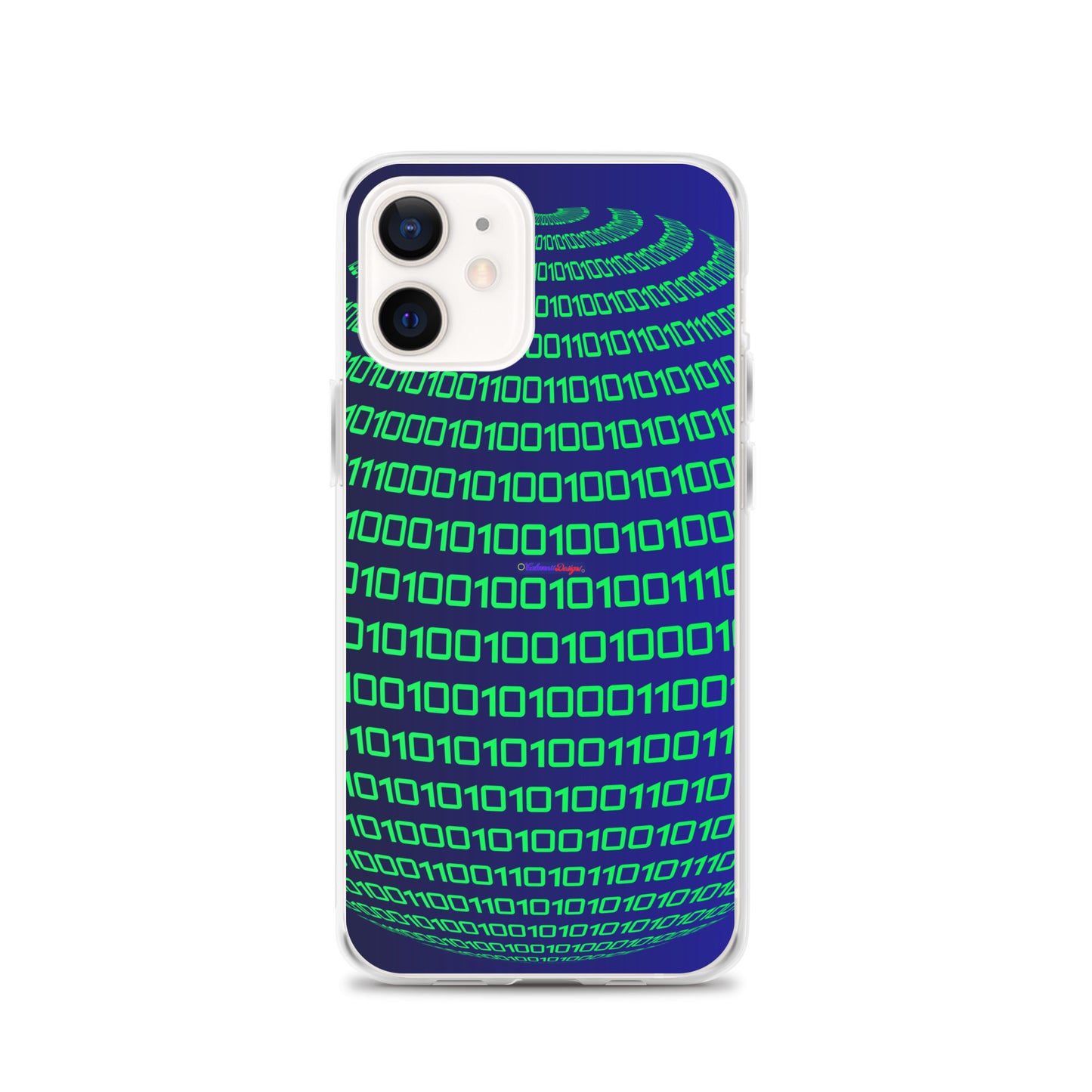 Sphere Binary Code ICON, Ones and Zeros, CALMNESS DESIGNS,  Creative Designer's,  Clear Case for iPhone®