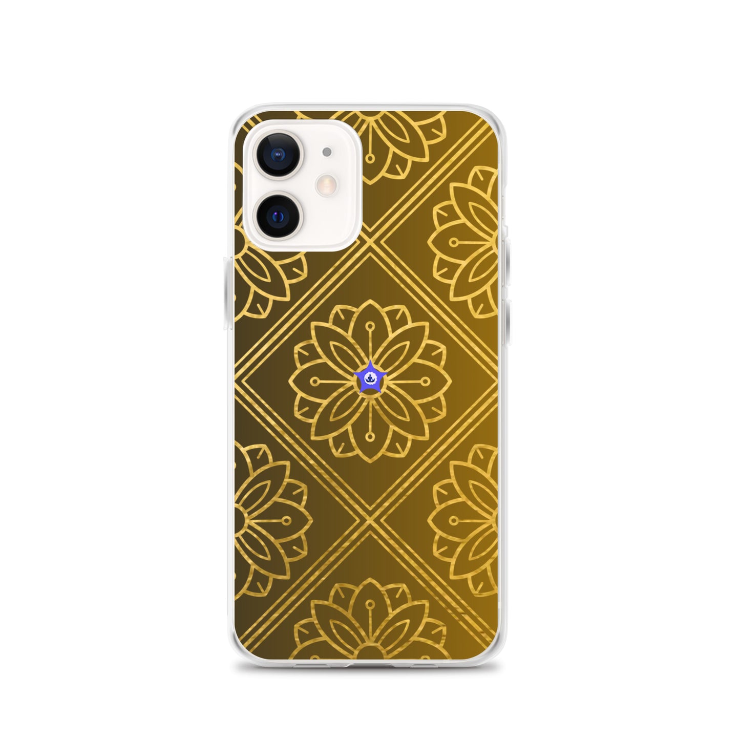 Bidri Decorative Elements Seamless Pattern Line art Clean-GOLD, CALMNESS DESIGNS,  Creative Designer's,  Clear Case for iPhone®