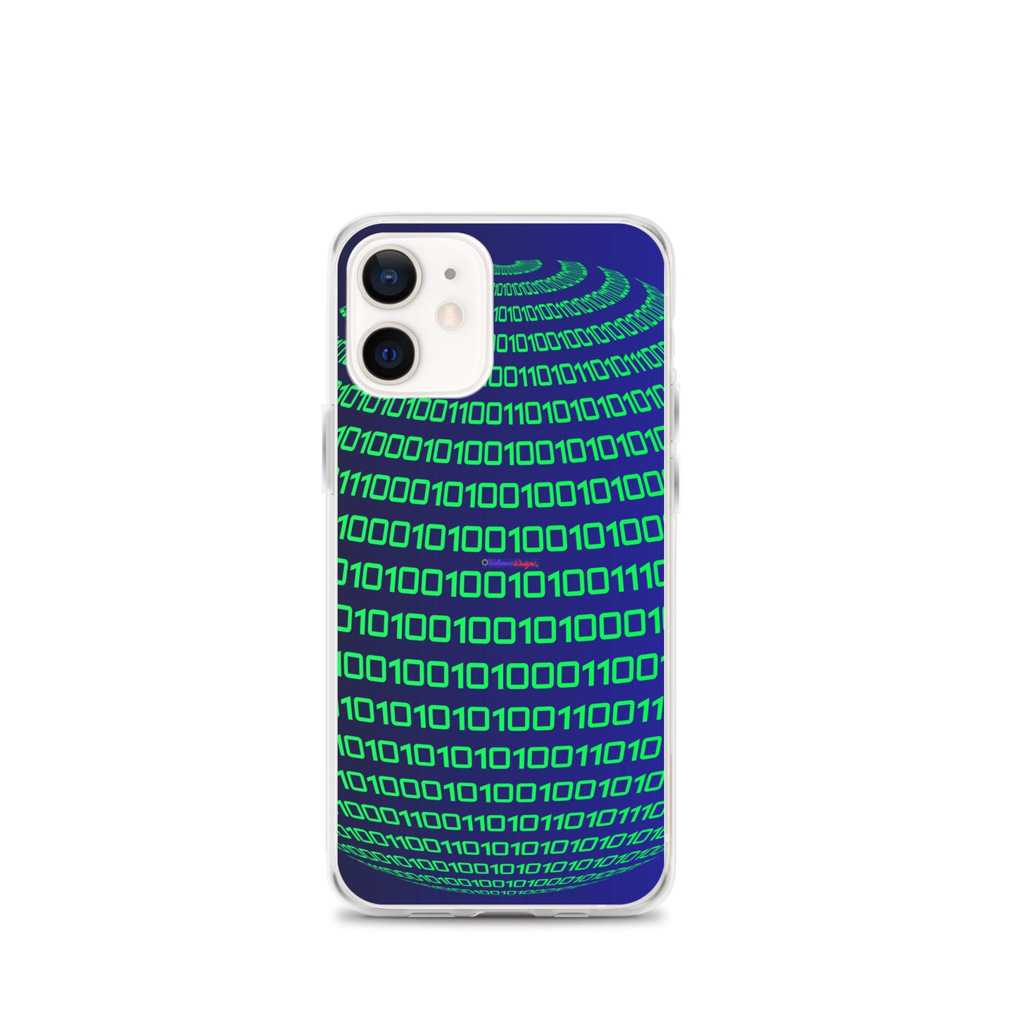 Sphere Binary Code ICON, Ones and Zeros, CALMNESS DESIGNS,  Creative Designer's,  Clear Case for iPhone®