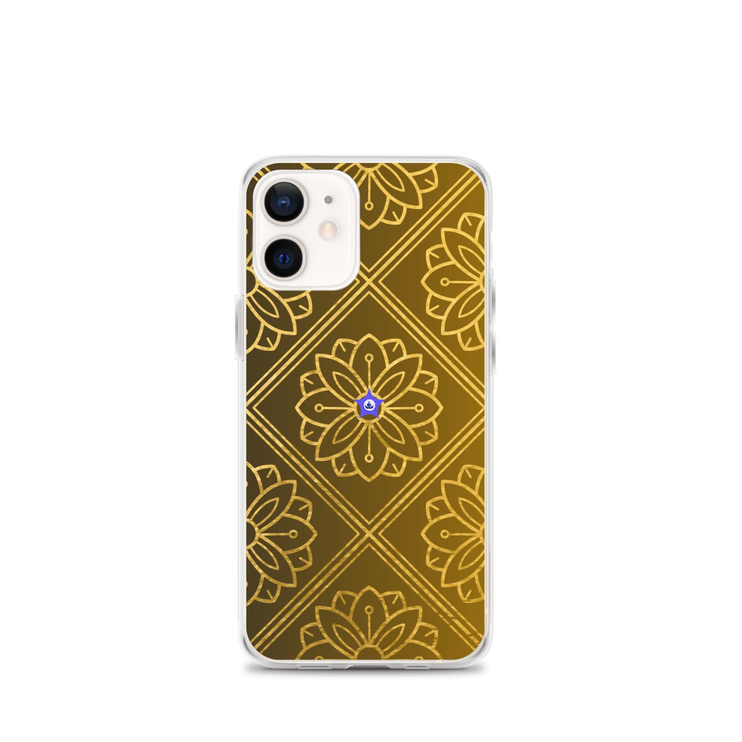 Bidri Decorative Elements Seamless Pattern Line art Clean-GOLD, CALMNESS DESIGNS,  Creative Designer's,  Clear Case for iPhone®