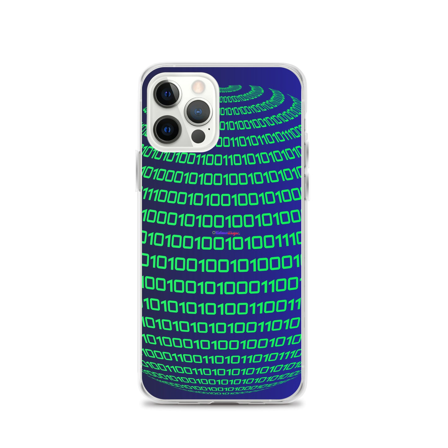 Sphere Binary Code ICON, Ones and Zeros, CALMNESS DESIGNS,  Creative Designer's,  Clear Case for iPhone®