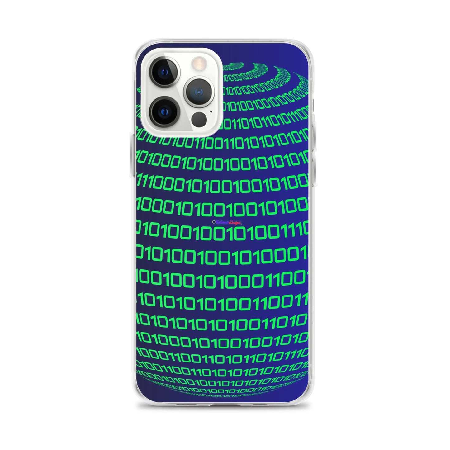 Sphere Binary Code ICON, Ones and Zeros, CALMNESS DESIGNS,  Creative Designer's,  Clear Case for iPhone®