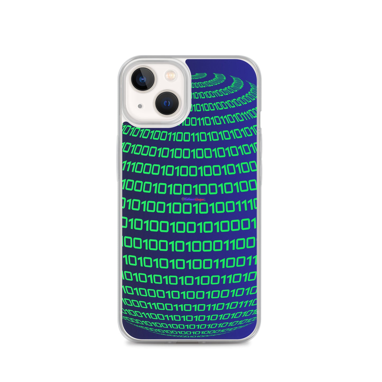 Sphere Binary Code ICON, Ones and Zeros, CALMNESS DESIGNS,  Creative Designer's,  Clear Case for iPhone®