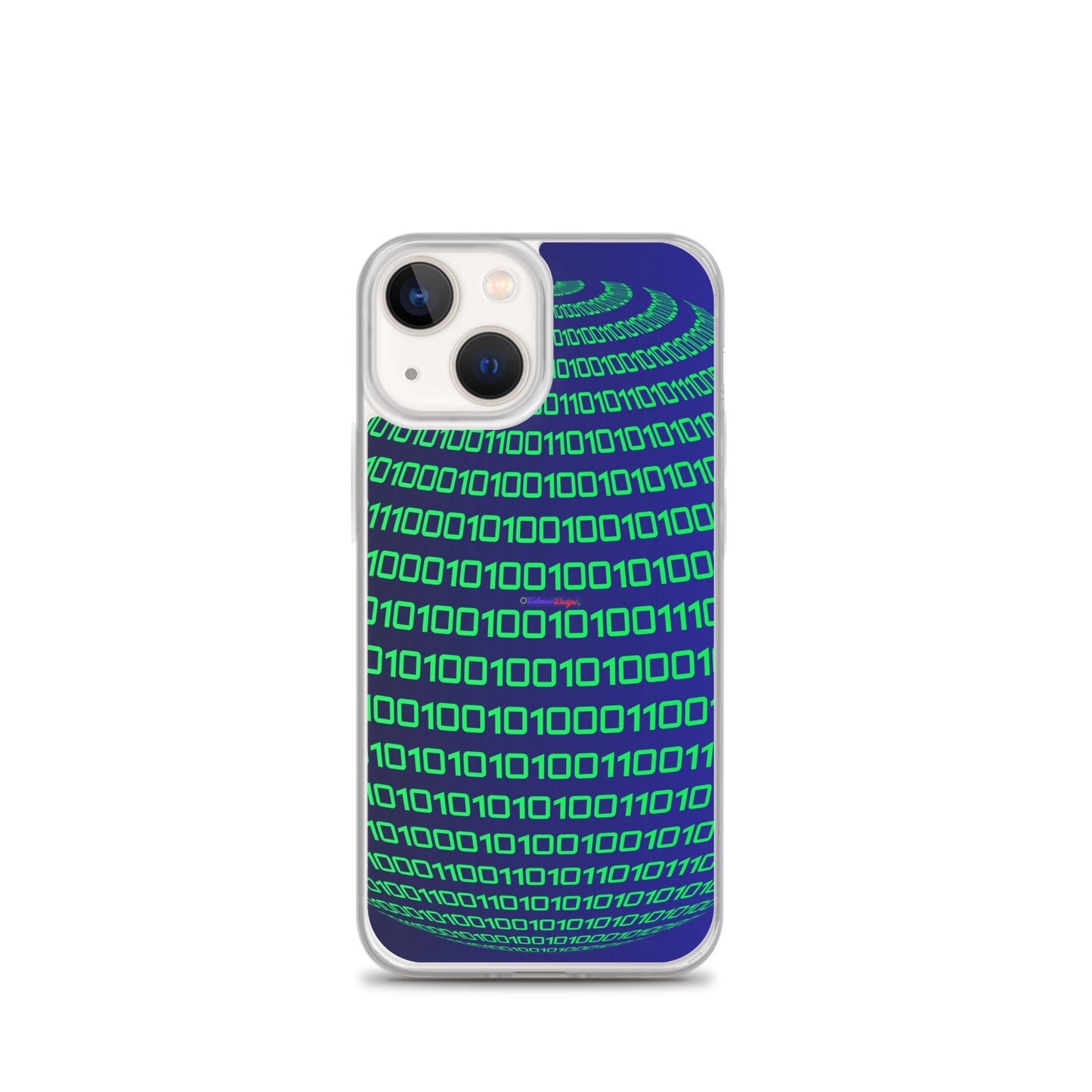 Sphere Binary Code ICON, Ones and Zeros, CALMNESS DESIGNS,  Creative Designer's,  Clear Case for iPhone®