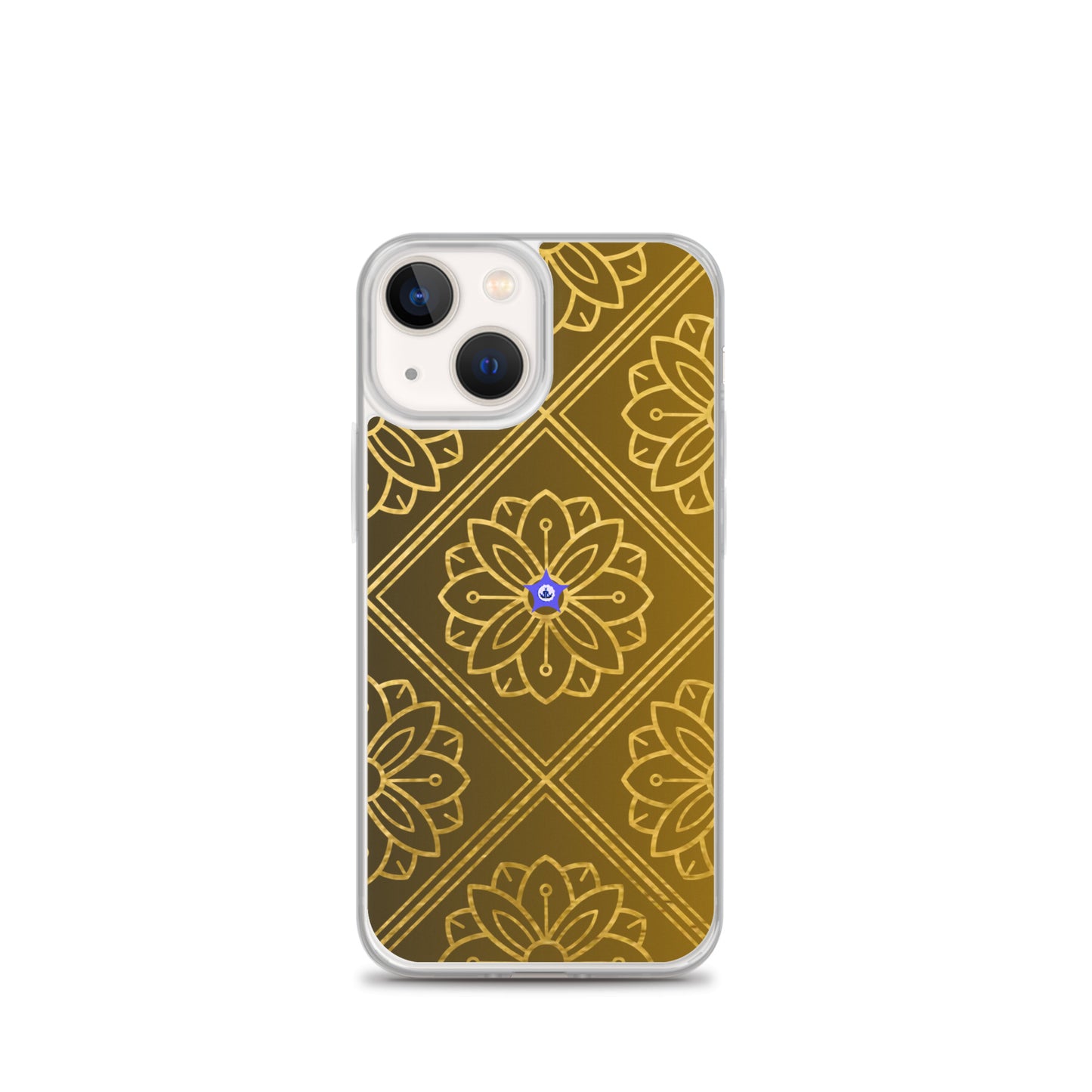 Bidri Decorative Elements Seamless Pattern Line art Clean-GOLD, CALMNESS DESIGNS,  Creative Designer's,  Clear Case for iPhone®