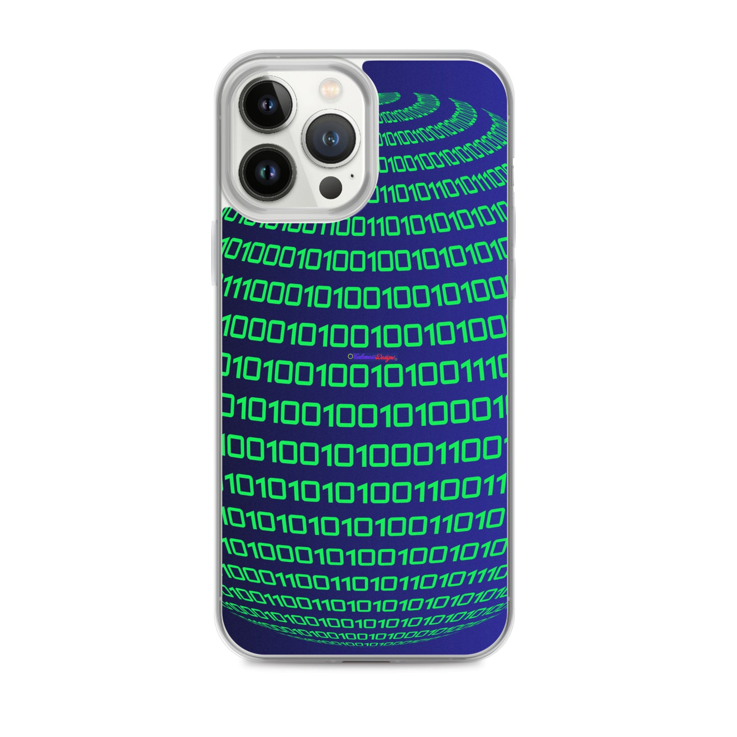 Sphere Binary Code ICON, Ones and Zeros, CALMNESS DESIGNS,  Creative Designer's,  Clear Case for iPhone®