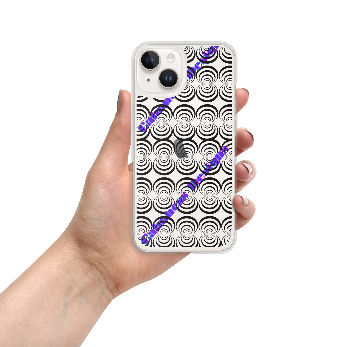 Round Circle Lines, Calmness Designs,  Clear Case for iPhone®