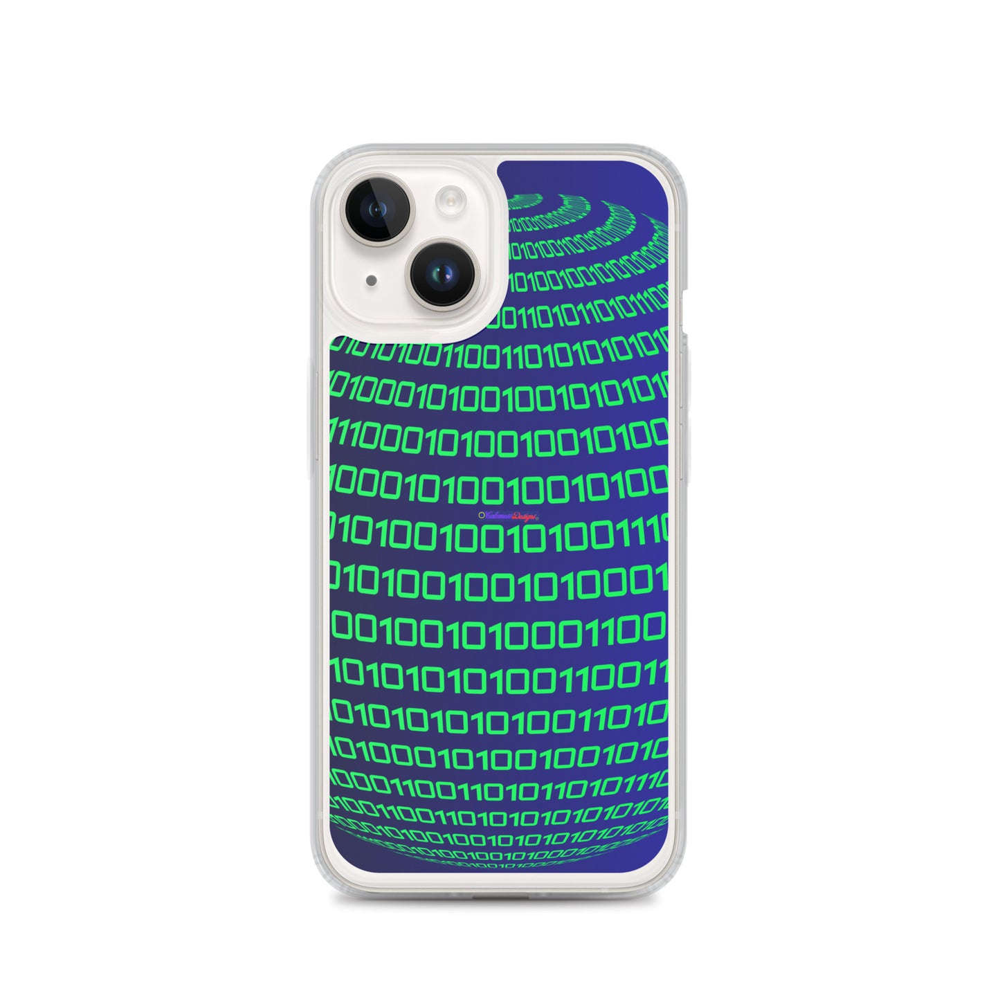 Sphere Binary Code ICON, Ones and Zeros, CALMNESS DESIGNS,  Creative Designer's,  Clear Case for iPhone®