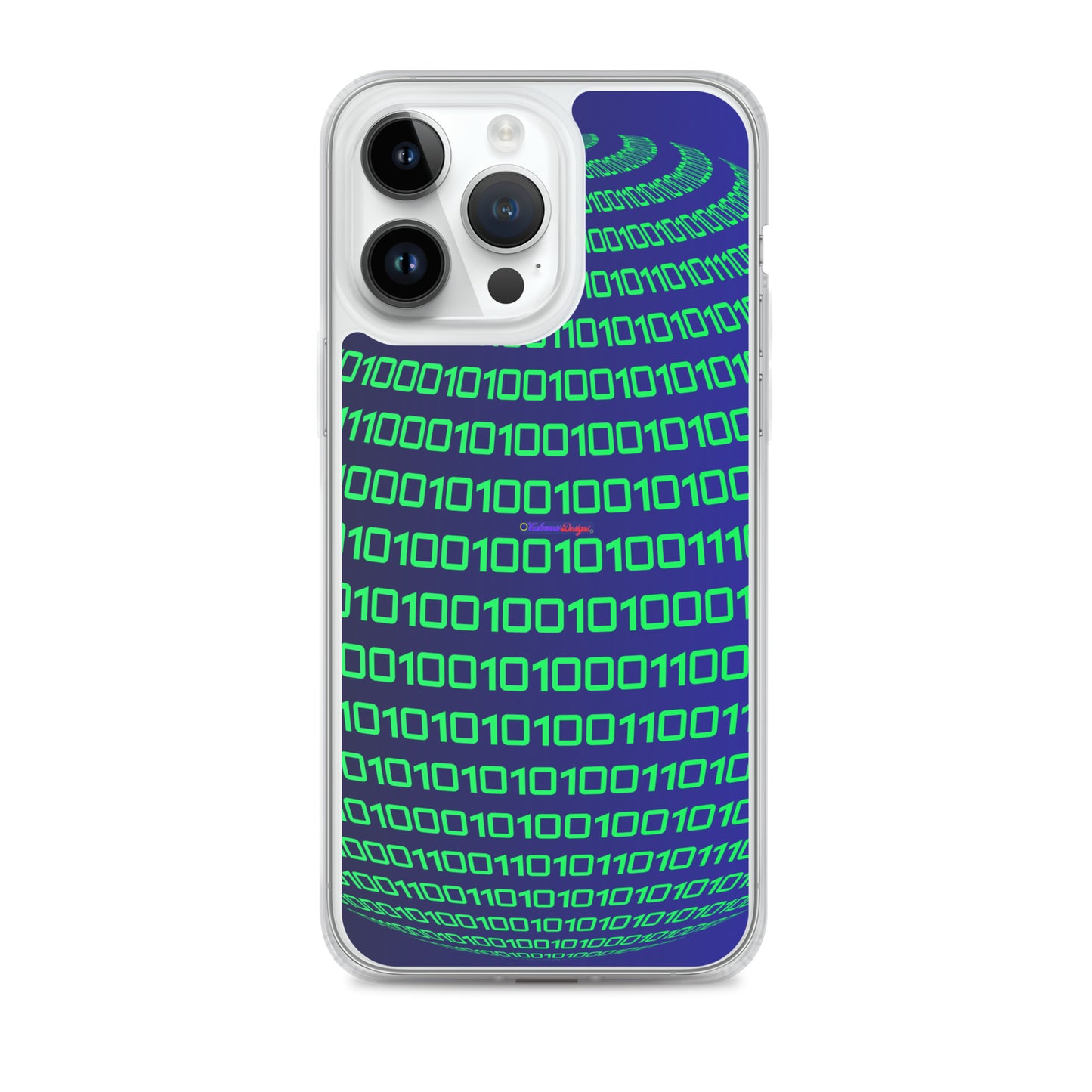 Sphere Binary Code ICON, Ones and Zeros, CALMNESS DESIGNS,  Creative Designer's,  Clear Case for iPhone®