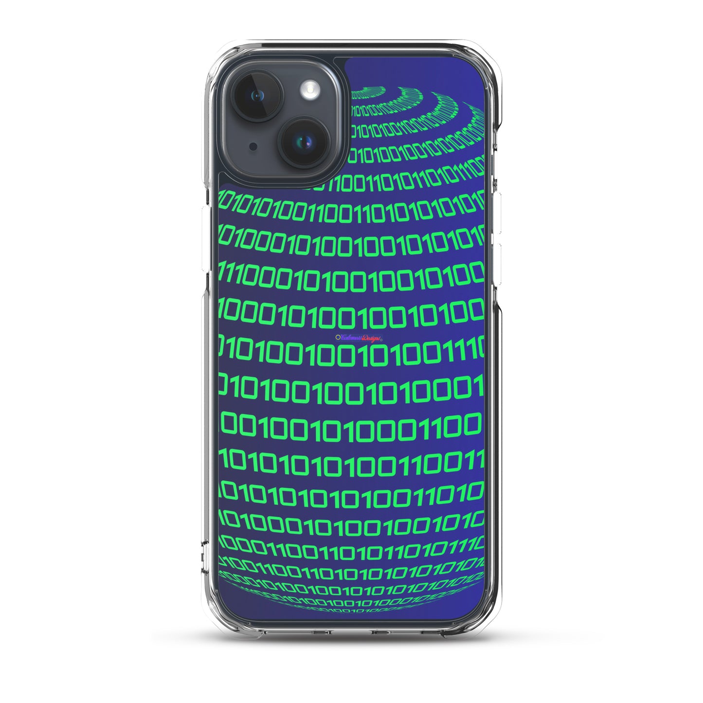 Sphere Binary Code ICON, Ones and Zeros, CALMNESS DESIGNS,  Creative Designer's,  Clear Case for iPhone®