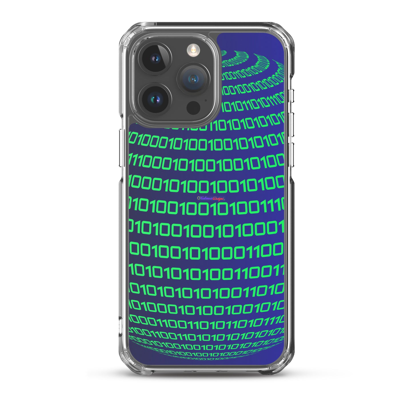 Sphere Binary Code ICON, Ones and Zeros, CALMNESS DESIGNS,  Creative Designer's,  Clear Case for iPhone®